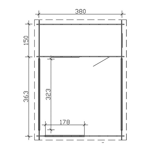 SKANHOLZ Gartenhaus »Alicante 1«, BxT:...