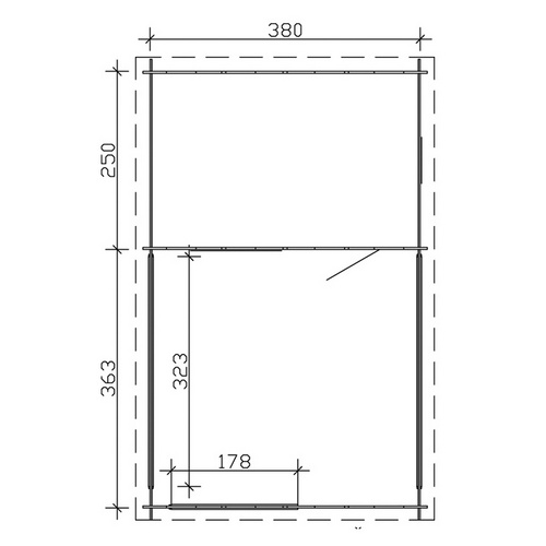 SKANHOLZ Gartenhaus »Alicante 3«, BxT:...