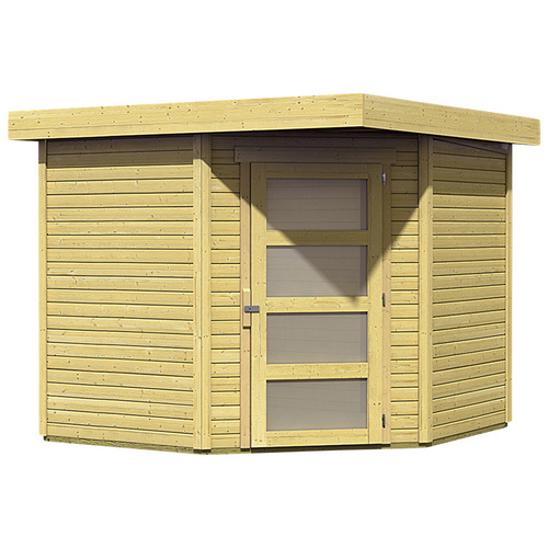 Karibu Gartenhaus Schwandorf 5, BxT: 238x242 cm, 19 mm, in 3 Farben
