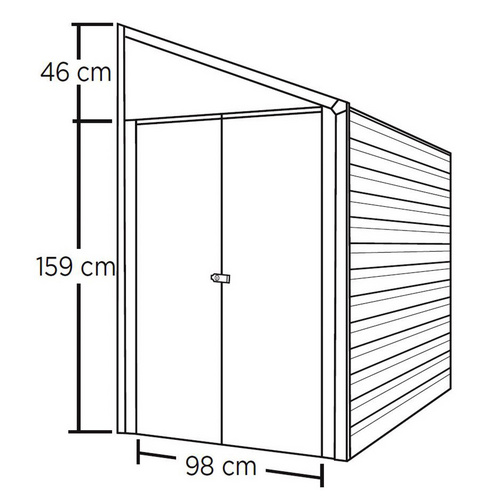 Spacemaker Gerätehaus, 4,4 m³, BxT: 20...