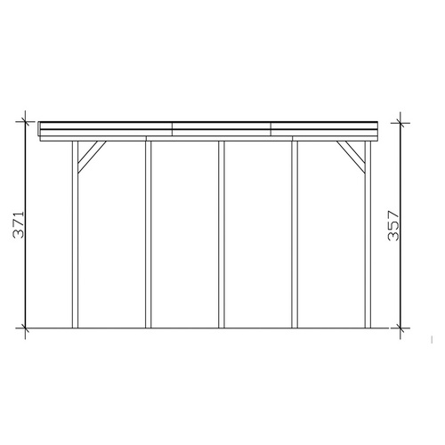 SKANHOLZ Carport »Friesland Caravan 2«...