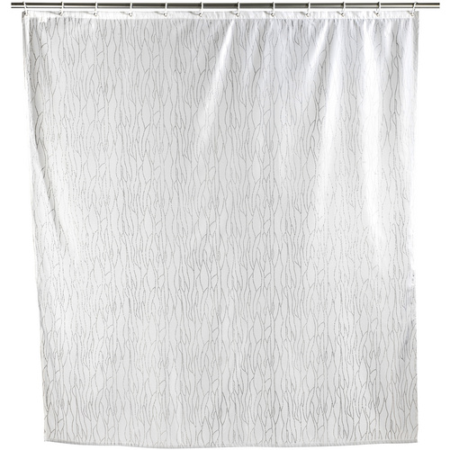 Wenko Duschvorhang Deluxe Weiß 200 cm x 180 cm