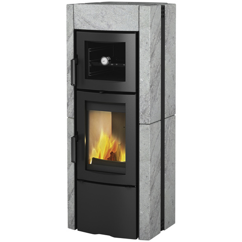 La Nordica Kaminofen ESTER FORNO Stahl/Naturstein