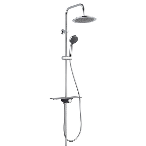 SCHÜTTE Überkopfbrause »Aquastar«, anthrazit, Höhe: 1120 mm – grau