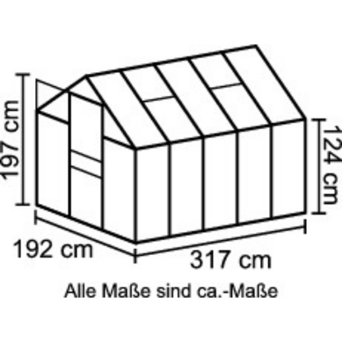 VITAVIA Gewächshaus »Venus«, 6,2 m²,...