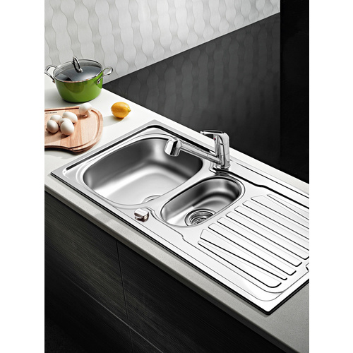 Thumbnail - Pyramis Edelstahlspüle »Sparta«, Edelstahl, BxHxL: 100 x 50 cm - silberfarben