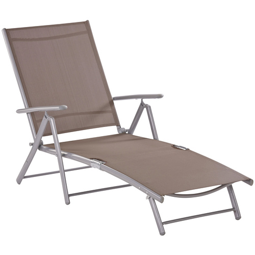 Thumbnail - MERXX Deckchair »Deck chair«, Aluminium - silberfarben