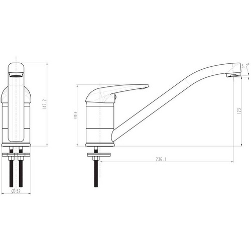 SCHÜTTE Spülenarmatur »MAGNA«, 3/8