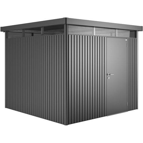 BIOHORT Gerätehaus »HighLine«, Stahl, BxHxT: 275 x 222 x 275 cm (Außenmaße inkl. Dachüberstand) - grau Rabatt: 12 % BIOHORT Gerätehaus »HighLine«, Stahl, BxHxT: 275 x 222 x 275 cm (Außenmaße inkl. Dachüberstand) - grau Rabatt: 12 %
