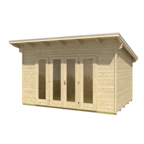 Skanholz Skan Holz-Gartenhaus Ostende 1 Natur B x T 350 cm x 250 cm