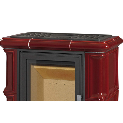 JUSTUS Kachelofen »Bavaria«, bordeauxrot, Keramik, 7 kW (Rabatt: 50 %)