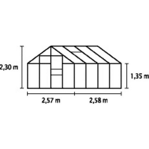 VITAVIA Gewächshaus »Merkur«, 6,7 m²...