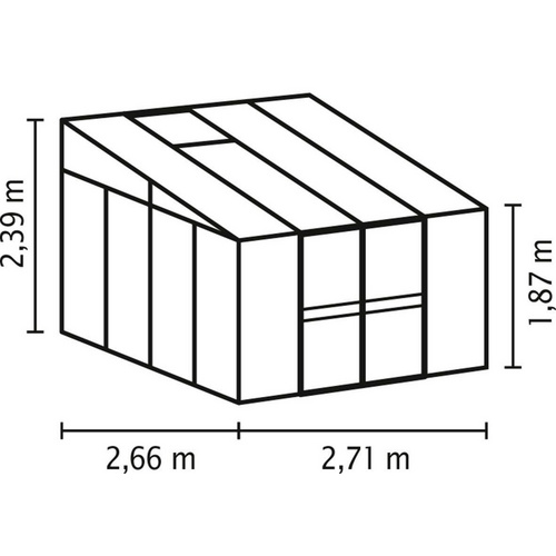 VITAVIA Gewächshaus »Helena«, 7 m², ...