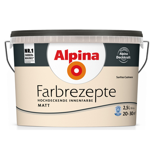 Thumbnail - ALPINA Innenfarbe »Farbrezepte«, Sanftes Cashmere, matt - bunt