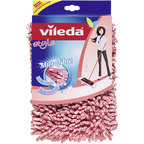 Image of VILEDA Ersatzbezug, BxL: 15 x 40 cm, Polyester/Viskose - rot