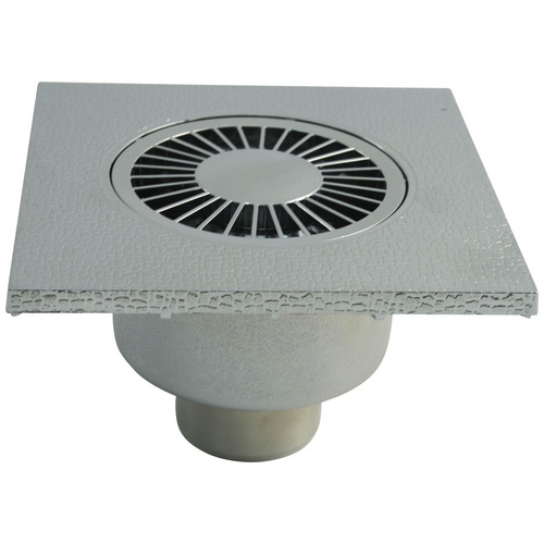 Image of Marley Badablauf senkrecht ABS DN 50 verchromt 150 mm x 150 mm