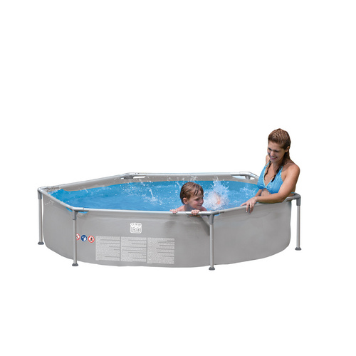 HAPPY PEOPLE Stahlrahmen-Pool, grau, BxH...