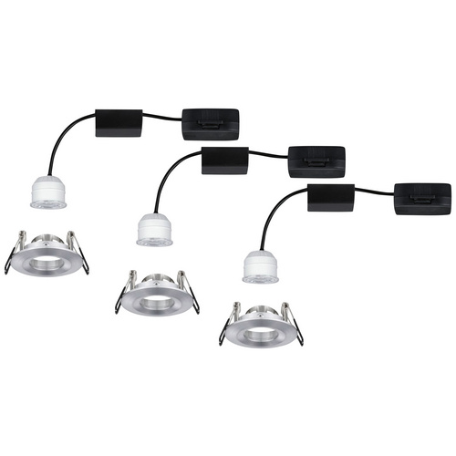 Paulmann Einbauleuchte Nova mini Coin Alu gedreht, starr, 3er set