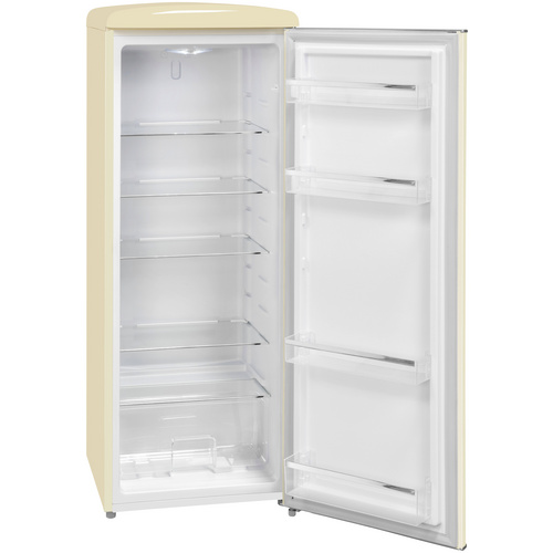 Exquisit Vollraumkühlschrank, BxHxL: 54,5 x 144 x 57,5 cm, 229 l, magnolienweiß - weiss