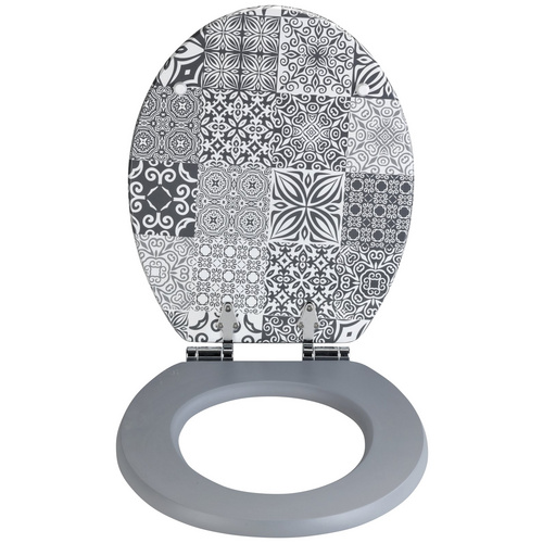 Thumbnail - WENKO WC-Sitz »Portugal«, MDF, oval,  mit Softclose-Funktion - bunt