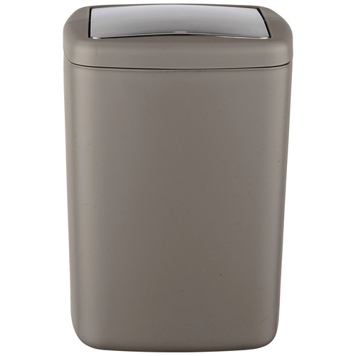 WENKO Schwingdeckeleimer, 8,5 l, taupe -...