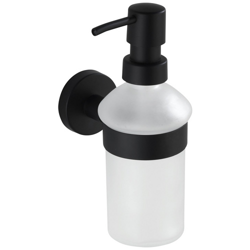 Wenko Seifenspender Bosio Black Glas satiniert, 200 ml