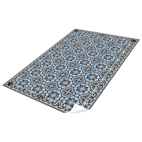 mySPOTTI Vinyl Teppich »Philippe«, BxL:203 cm x 136 cm, blau|schwarz