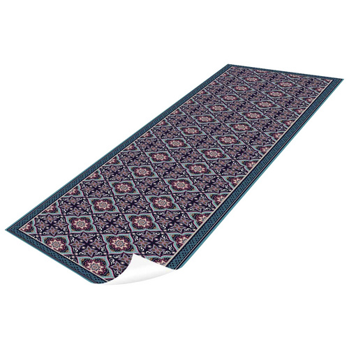 mySPOTTI Vinyl Teppich »Orma«, BxL:255 cm x 65 cm, tuerkis|blau|rot