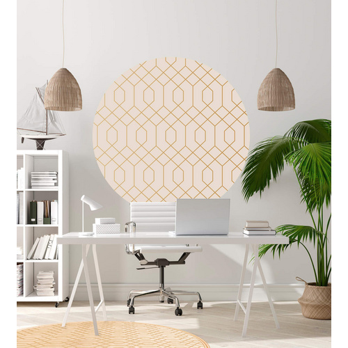 Thumbnail - mySPOTTI Vliestapete »Elly«, Scandi Design, beige/goldfarben, matt