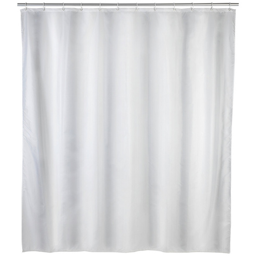WENKO Duschvorhang Uni Breite 180 cm, Höhe 200 cm, Textil (Polyester)
