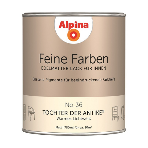 ALPINA FARBEN Buntlack »Feine Farben«, 0,75 l, lichtweiß - beige