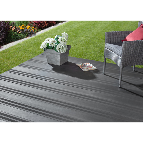 Thumbnail - Mr. GARDENER WPC-Terrassendiele, LxBxH: 220 x 13,5 x 2 cm - grau