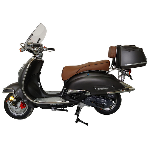 ALPHA MOTORS Mofa »Retro Firenze«, 50 cm³, Verbrauch: ca. 2,7 l/100 km - schwarz