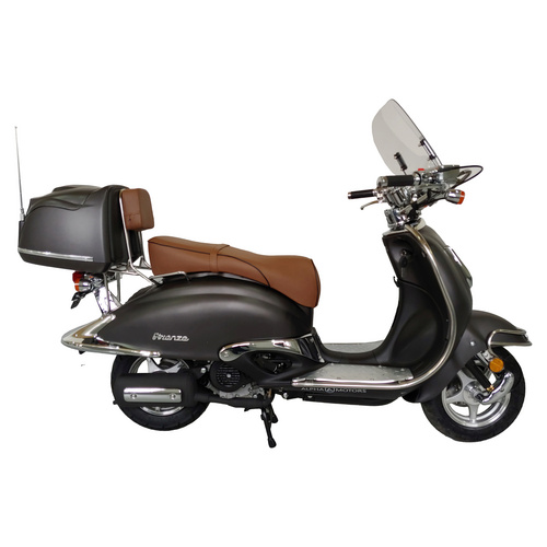Thumbnail - ALPHA MOTORS Mofa »Retro Firenze«, 50 cm³, Verbrauch: ca. 2,7 l/100 km - schwarz