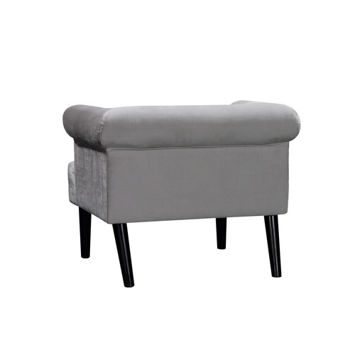 ATLANTIC home collection Loungesessel »Charlie«, BxHxL: 86 x 70 x 74 cm - silberfarben