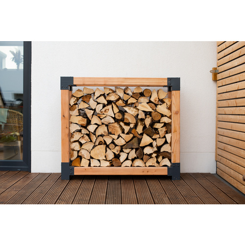 Westmann Kaminholzregal »Michel«, BxHxT: 138 x 120 x 40 cm, Lärchenholz - braun (Rabatt: 16 %) Westmann Kaminholzregal »Michel«, BxHxT: 138 x 120 x 40 cm, Lärchenholz - braun (Rabatt: 16 %)