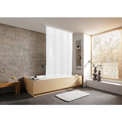 KleineWolke Duschrollo weiß 128 x 240 cm