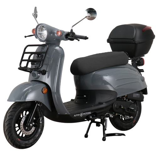 ALPHA MOTORS Mofa »Adria«, 50 cm³, Verbrauch: ca. 3,0 l/100 km - grau