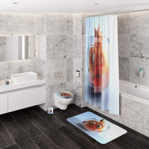 Thumbnail - Sanilo Duschvorhang, Polyester, Goldfisch - orange