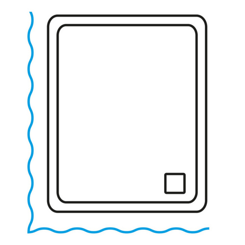 Thumbnail - Sanilo Duschvorhang, Polyester, Wasserblasen - blau
