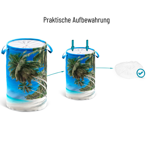 Thumbnail - Sanilo Wäschekorb, ∅xH: 37 x 55 cm, blau