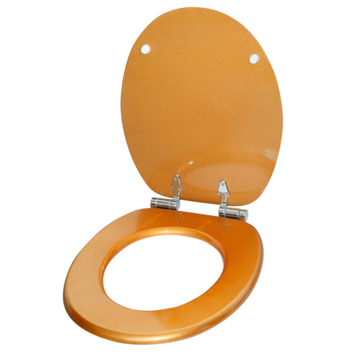 Thumbnail - Sanilo WC-Sitz, BxL: 37,7 x 47 cm, Glitzer Gold - goldfarben