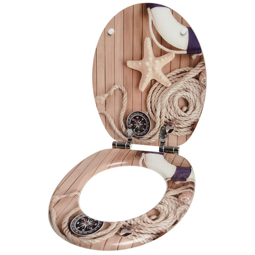 Thumbnail - Sanilo WC-Sitz, BxL: 37,7 x 47 cm, Maritime - beige