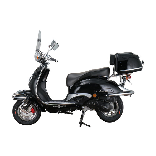 ALPHA MOTORS Mofa »Retro Firenze«, 50 cm³, Verbrauch: ca. 2,7 l/100 km - schwarz