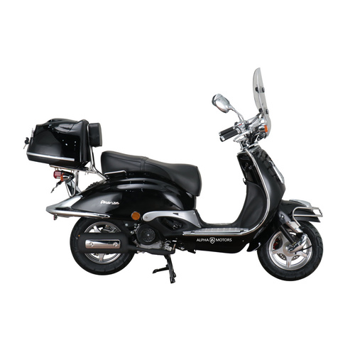 ALPHA MOTORS Motorroller »Retro Firenze«, 125 cm³, Verbrauch: ca. 3,0 l/100 km - schwarz