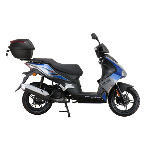 Thumbnail - ALPHA MOTORS Motorroller »Mustang FI«, 50 cm³, Verbrauch: ca. 2,4 l/100 km - blau | grau