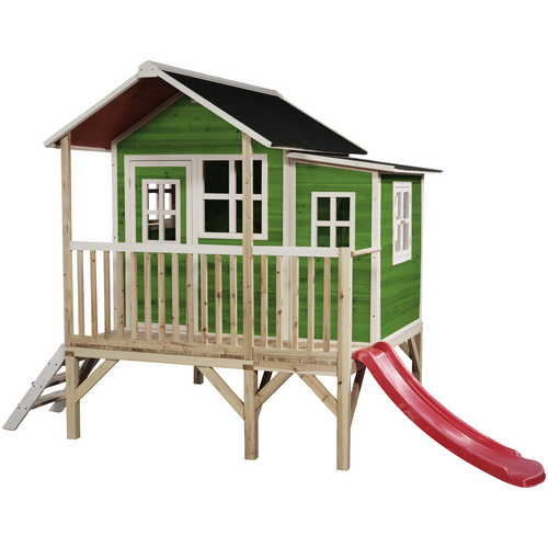 EXIT Toys Spielturm »Loft Spielhäuser«, BxHxT: 190 x 215 x 322 cm, grün