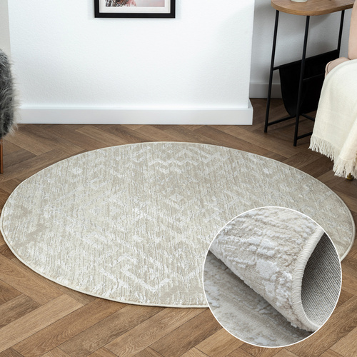 Thumbnail - My Flair Teppich » My Type 2«, BxL: 120 x 120 cm, Polyester - beige