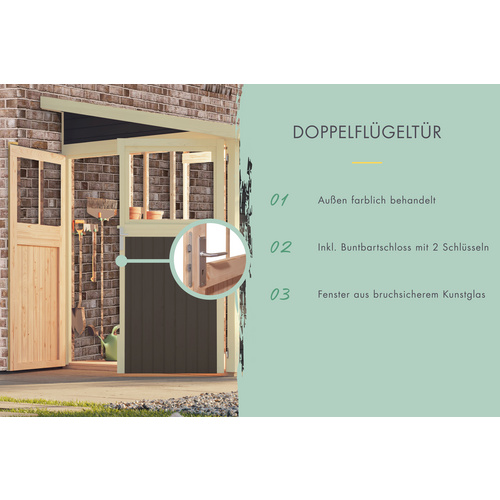 KARIBU Gartenhaus »Wandlitz 3«, Holz, ...