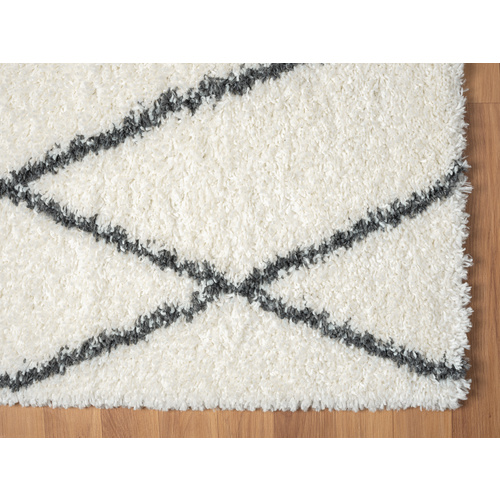 Thumbnail - My Flair Teppich » My Shaggy Raute«, BxL: 80 x 250 cm, Polypropylen - beige